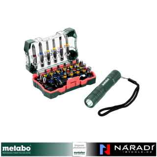 Box s bity Metabo "SP", 29-dílný + Mini Flash light