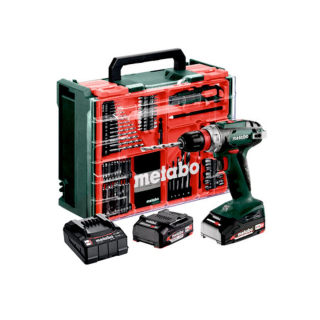 Aku vrtací šroubovák Metabo BS 18 Quick SET, 2×2Ah - Mobilní dílna