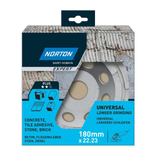 Diamantový brusný kotouč Norton Expert UNIVERSAL, 180mm