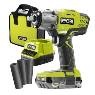 Aku rázový utahovák RYOBI R18IW3-120S, 1×2Ah, 18V