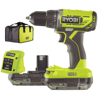 Aku vrtací šroubovák Ryobi R18DD2-220S, 2×2Ah, 18V